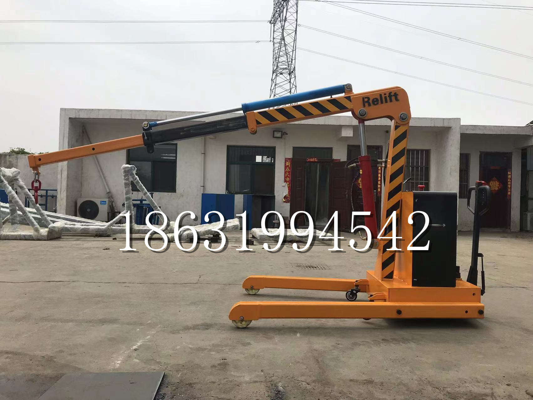 乌达区久征定做3吨三轮随车吊 农用园林绿化移树吊 平板工程用小吊机